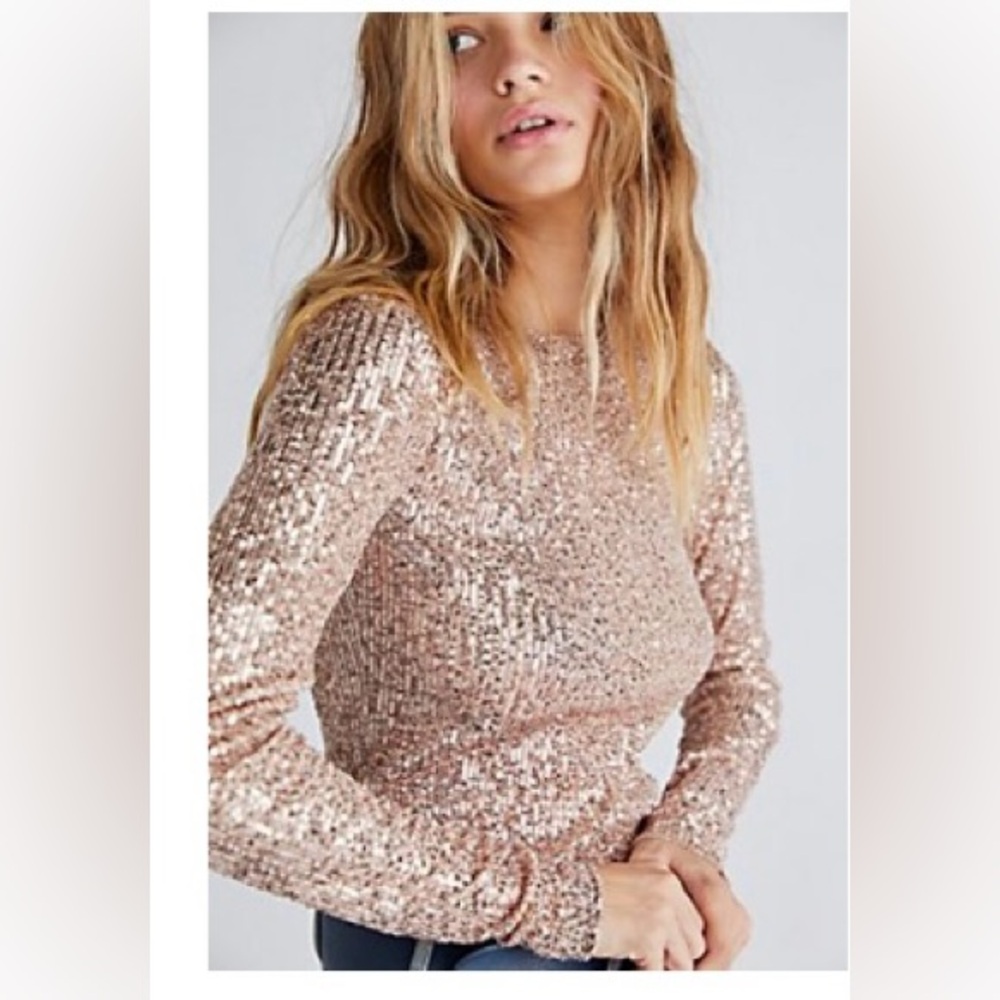 Free People sequin top